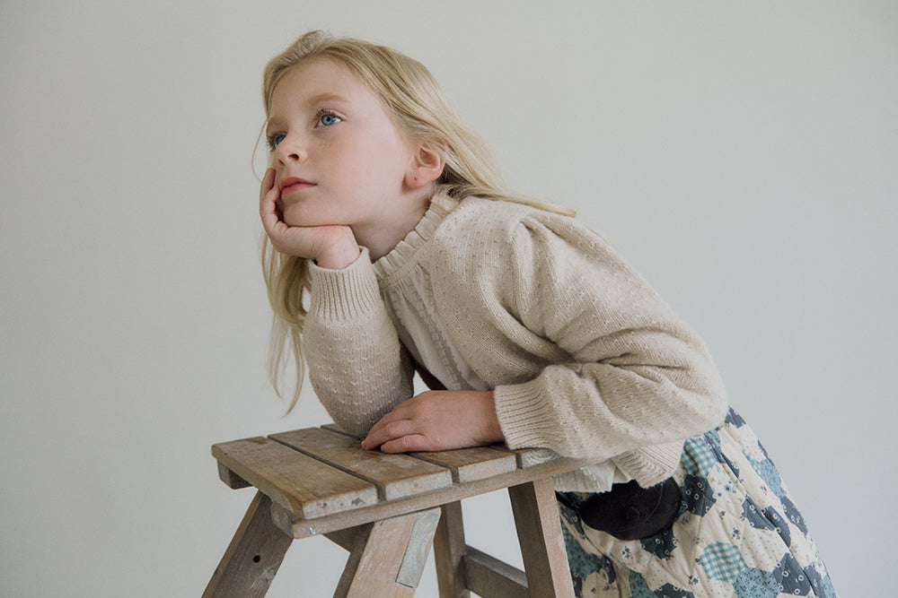 (予約) inné / Cashmere cardigan - beige