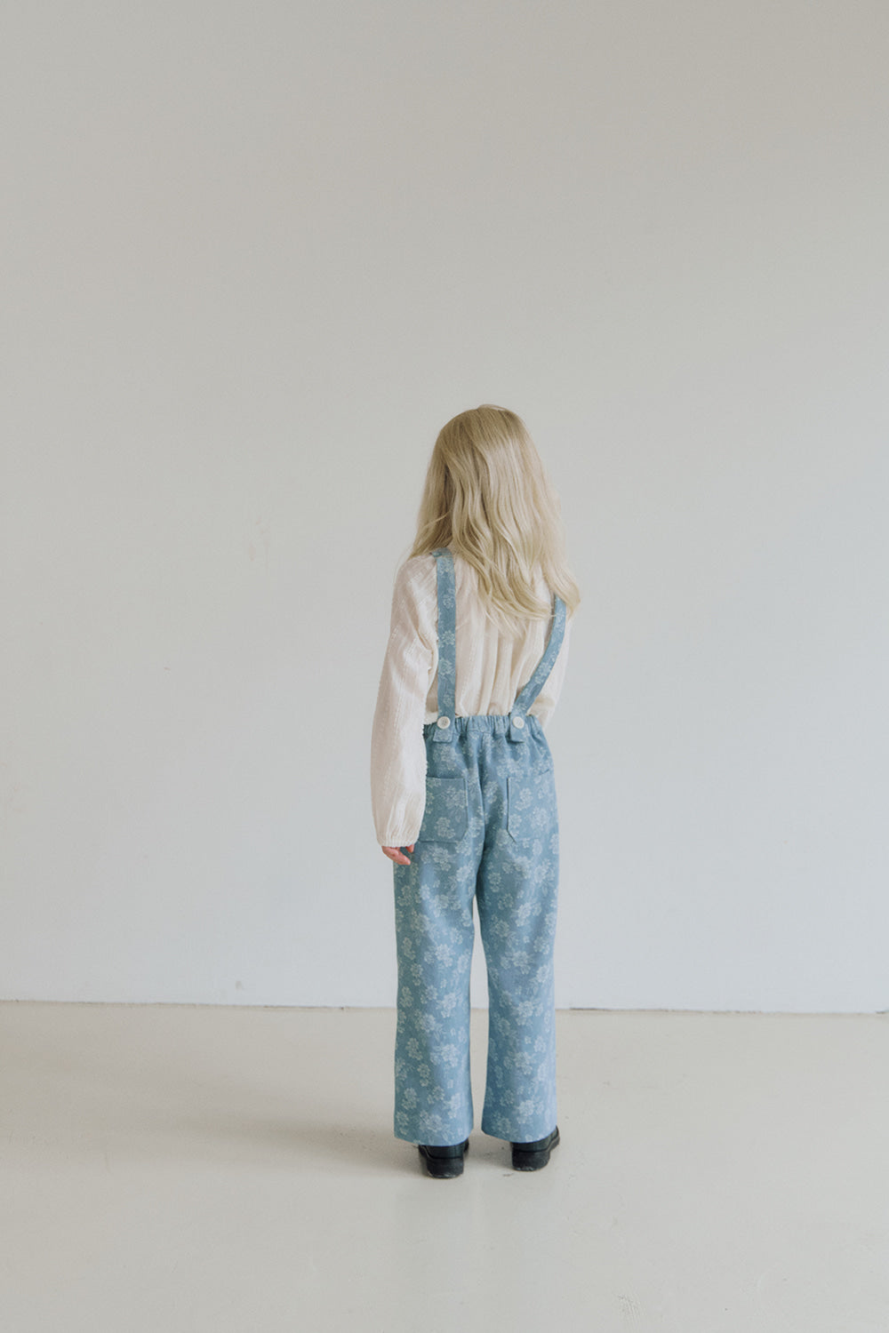 (予約) inné / Floral denim overall(2way)