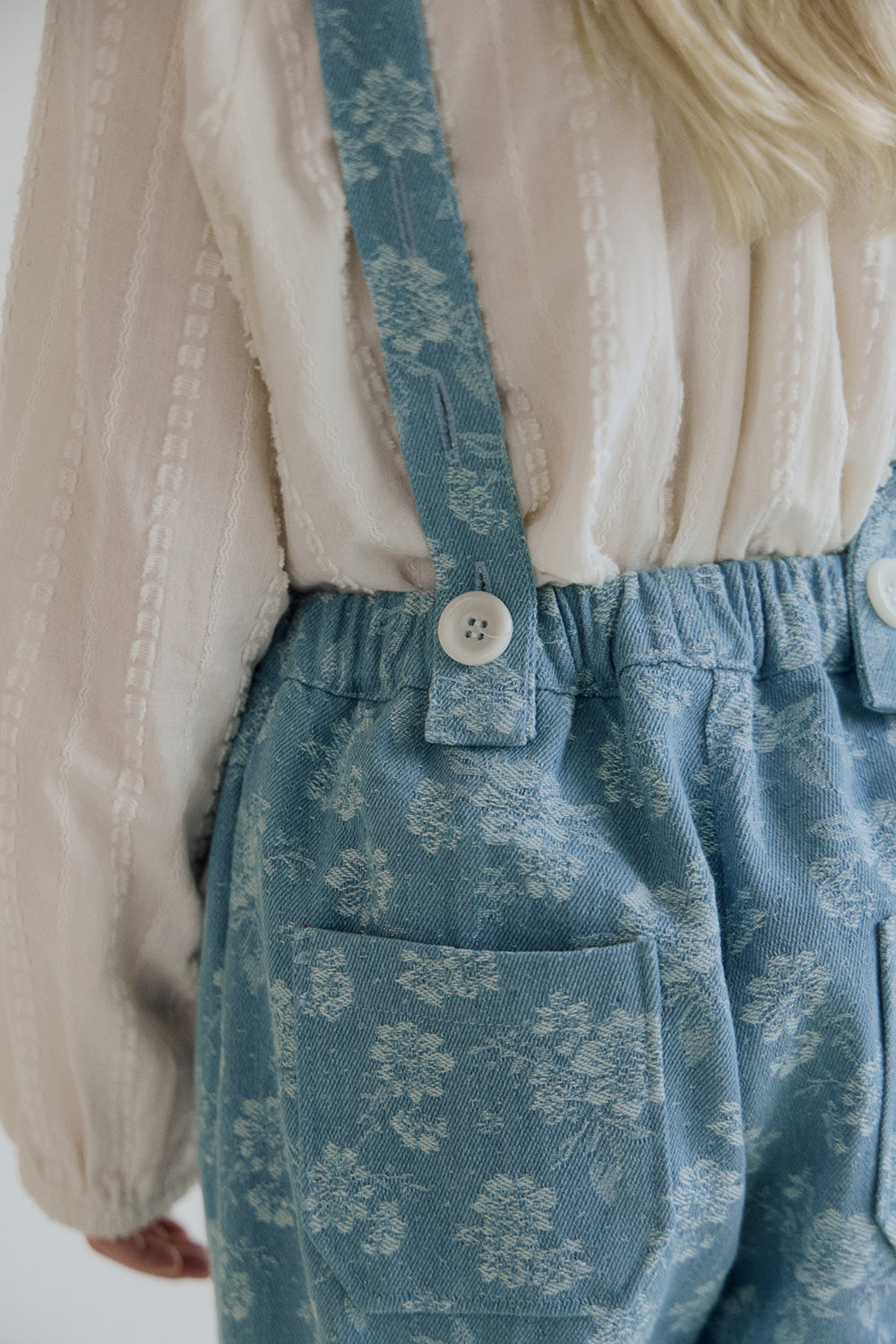 (予約) inné / Floral denim overall(2way)