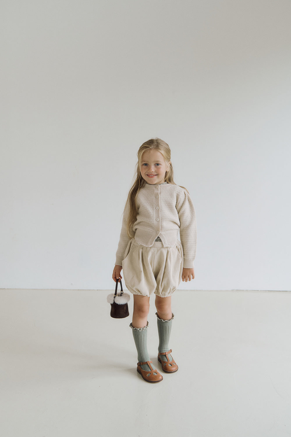 (予約) inné / Corduroy bloomer - Light beige