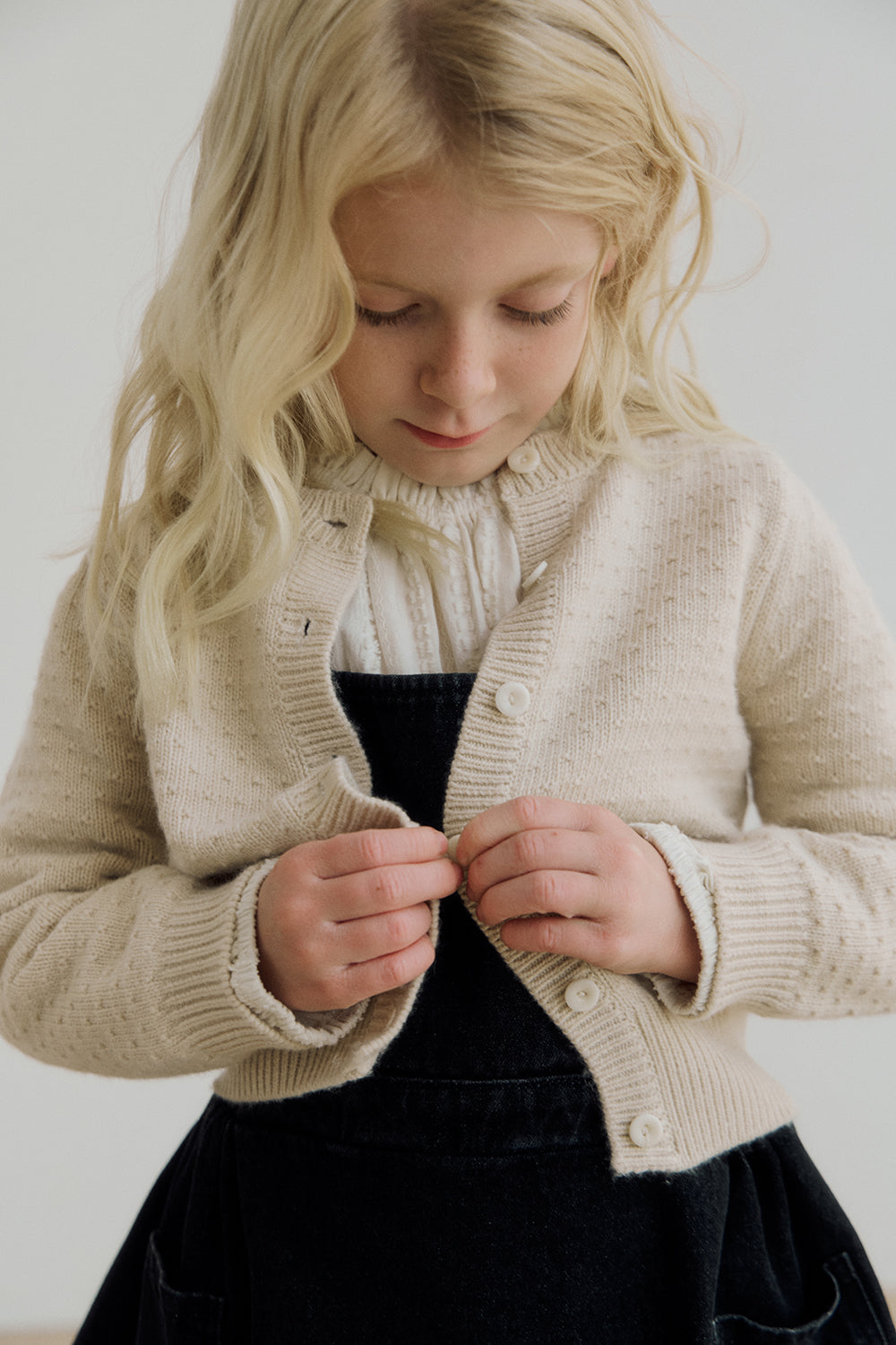 (予約) inné / Cashmere cardigan - beige