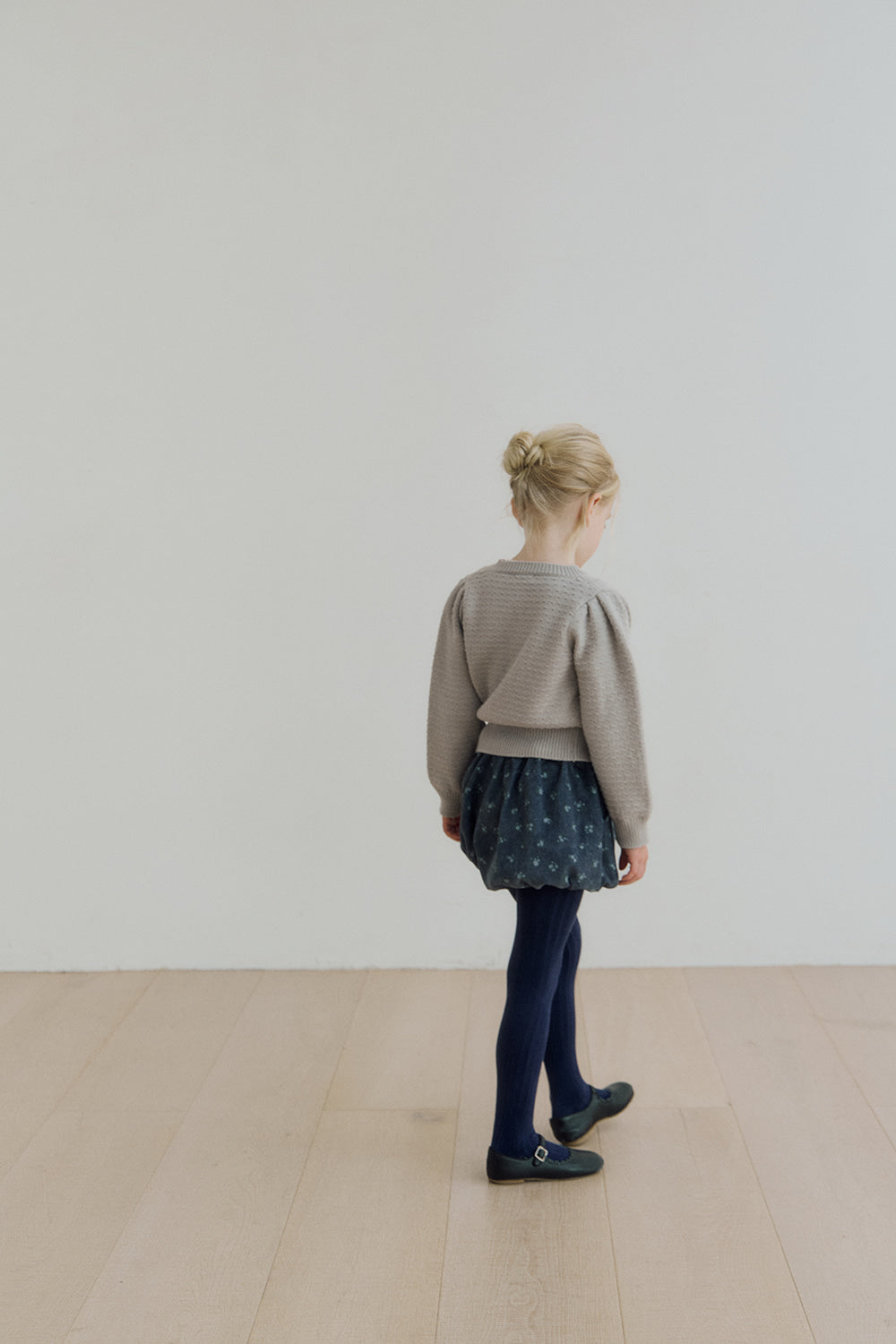 (予約) inné / Cashmere cardigan - blue gray
