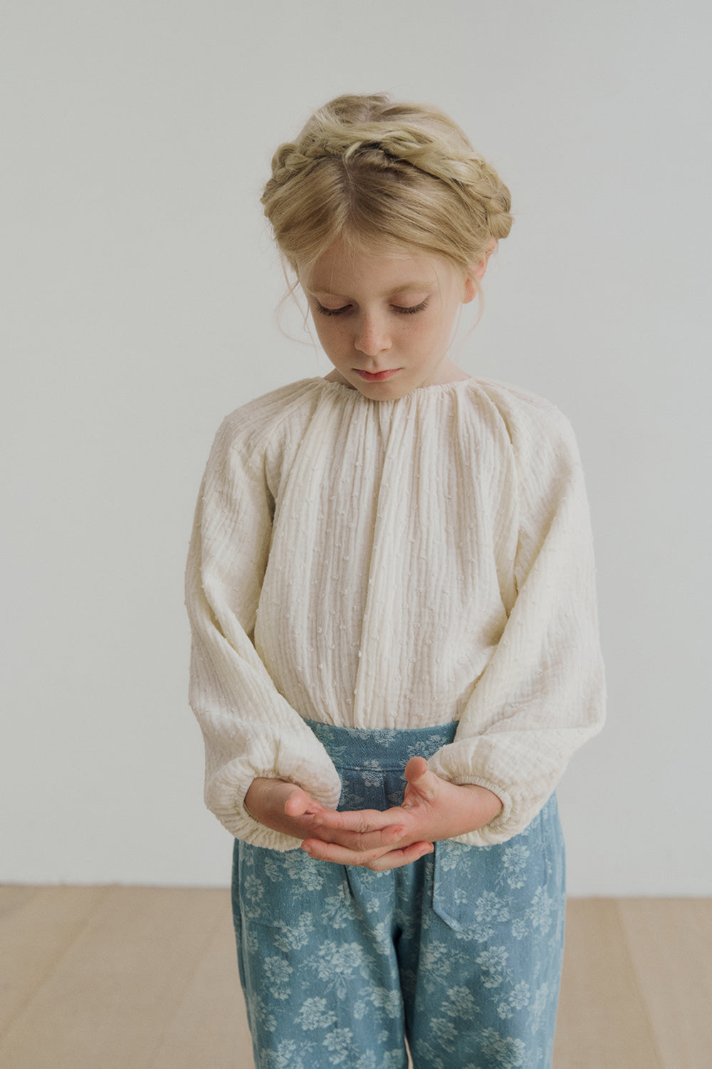 (予約) inné / Snow cotton blouse