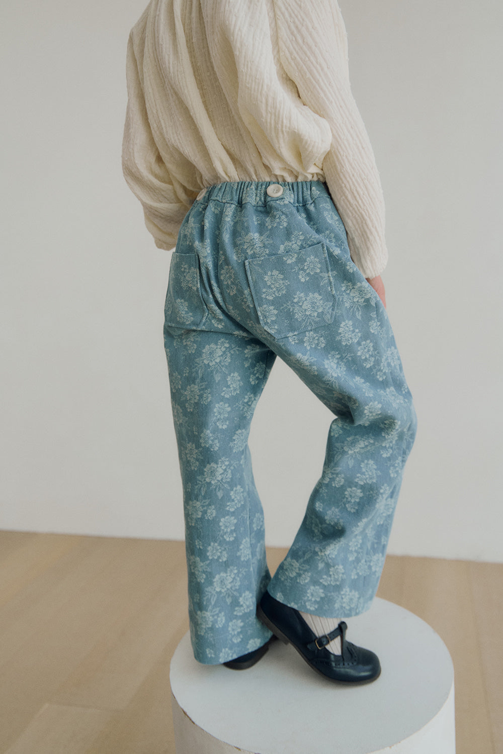 (予約) inné / Floral denim overall(2way)