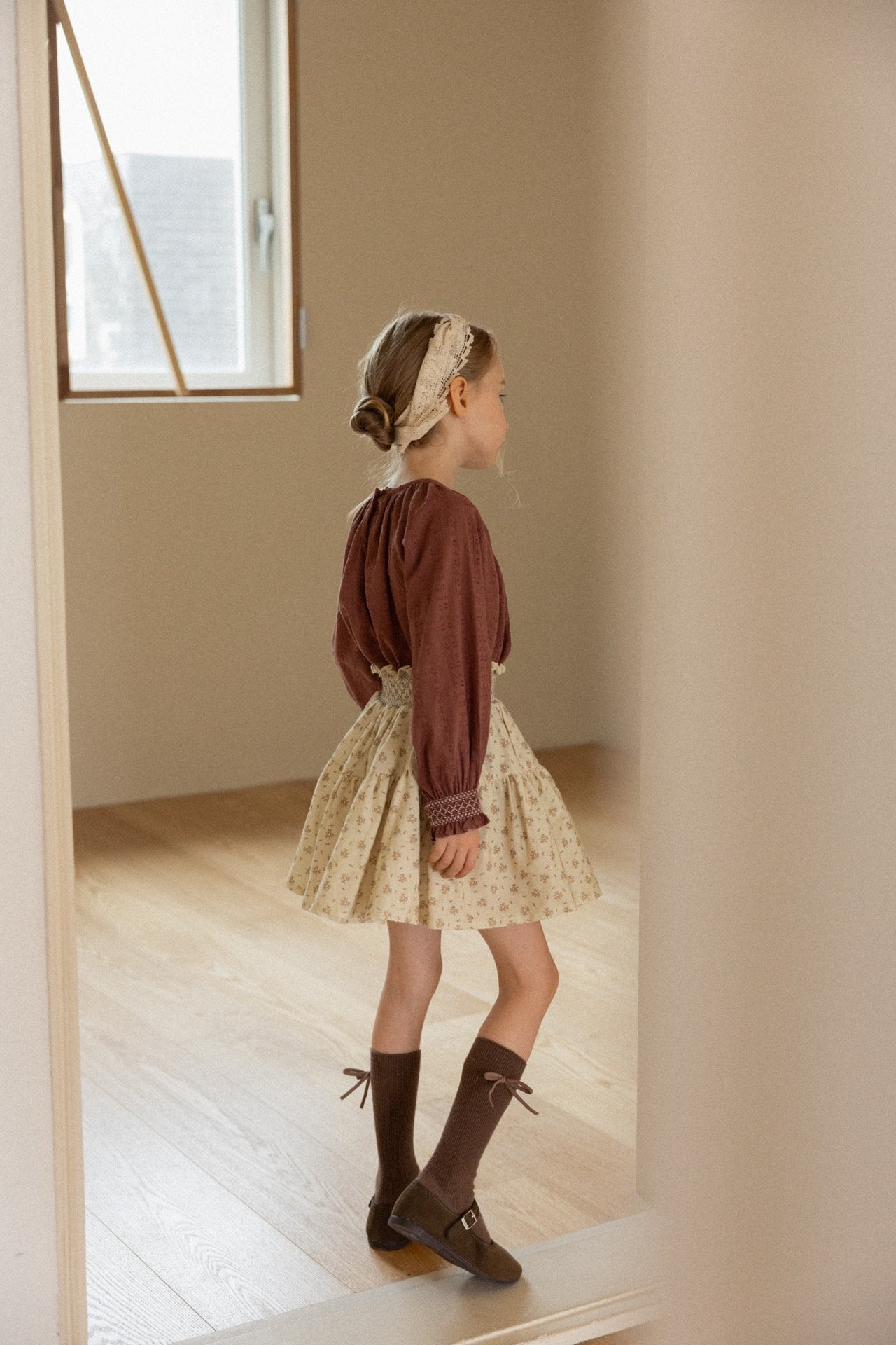 (予約)perro bebe / Jasmine blouse - brick