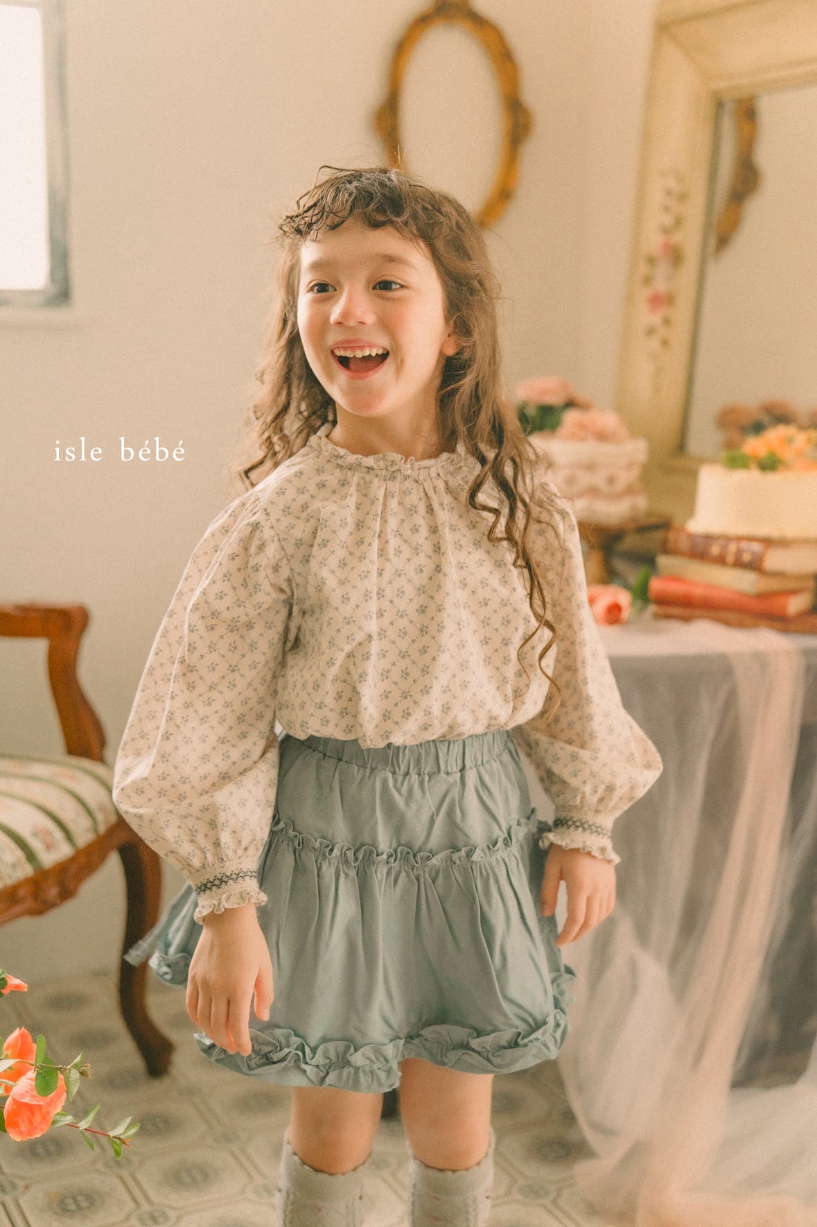 [Original] Muguet Puff Top ivory