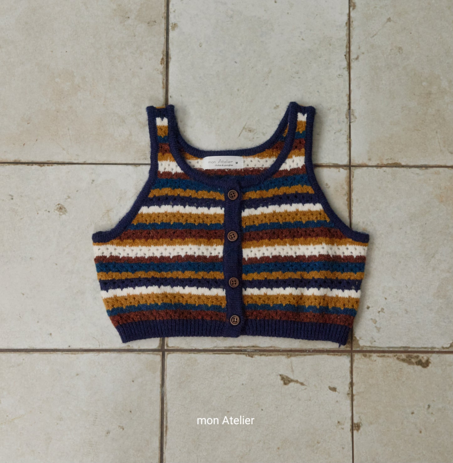 (予約) mon Atelier  / multi vest
