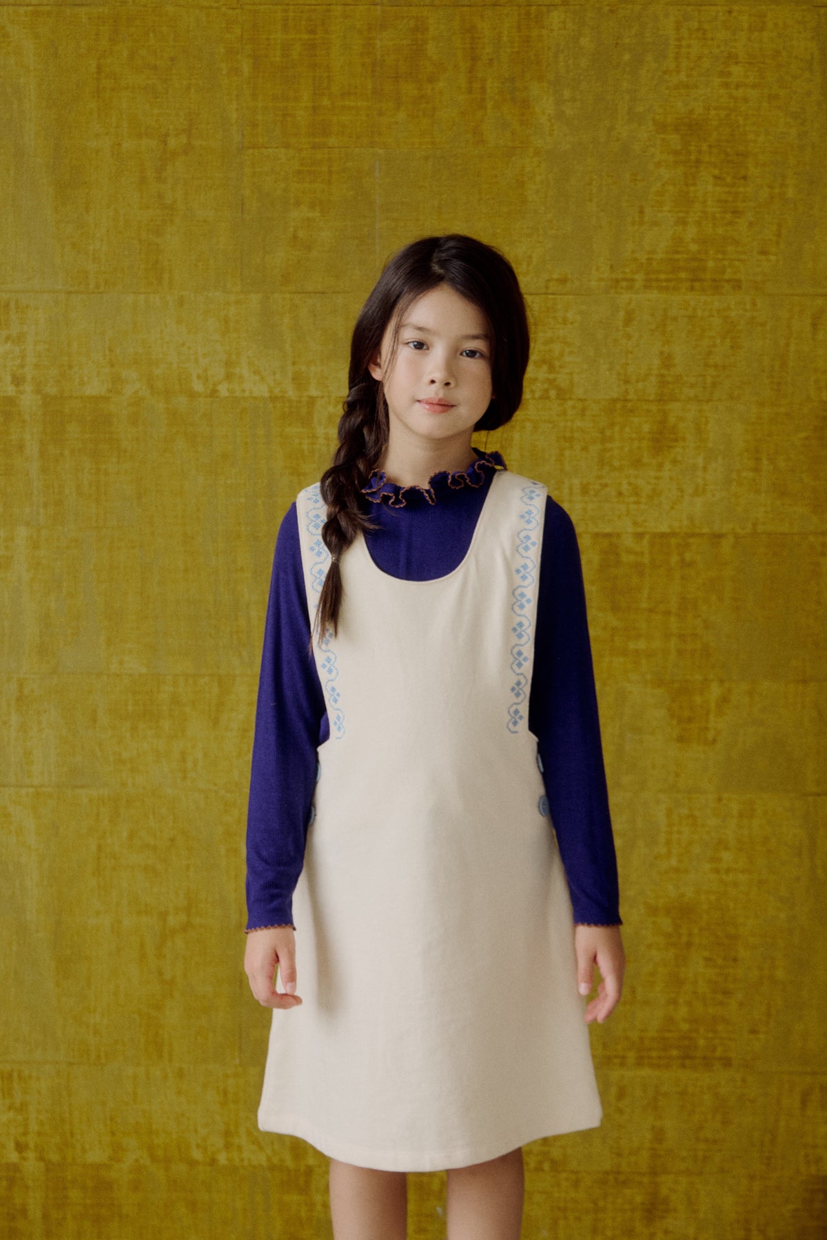(予約) Saint Ella / Elodie Jumper Dress - macadamia