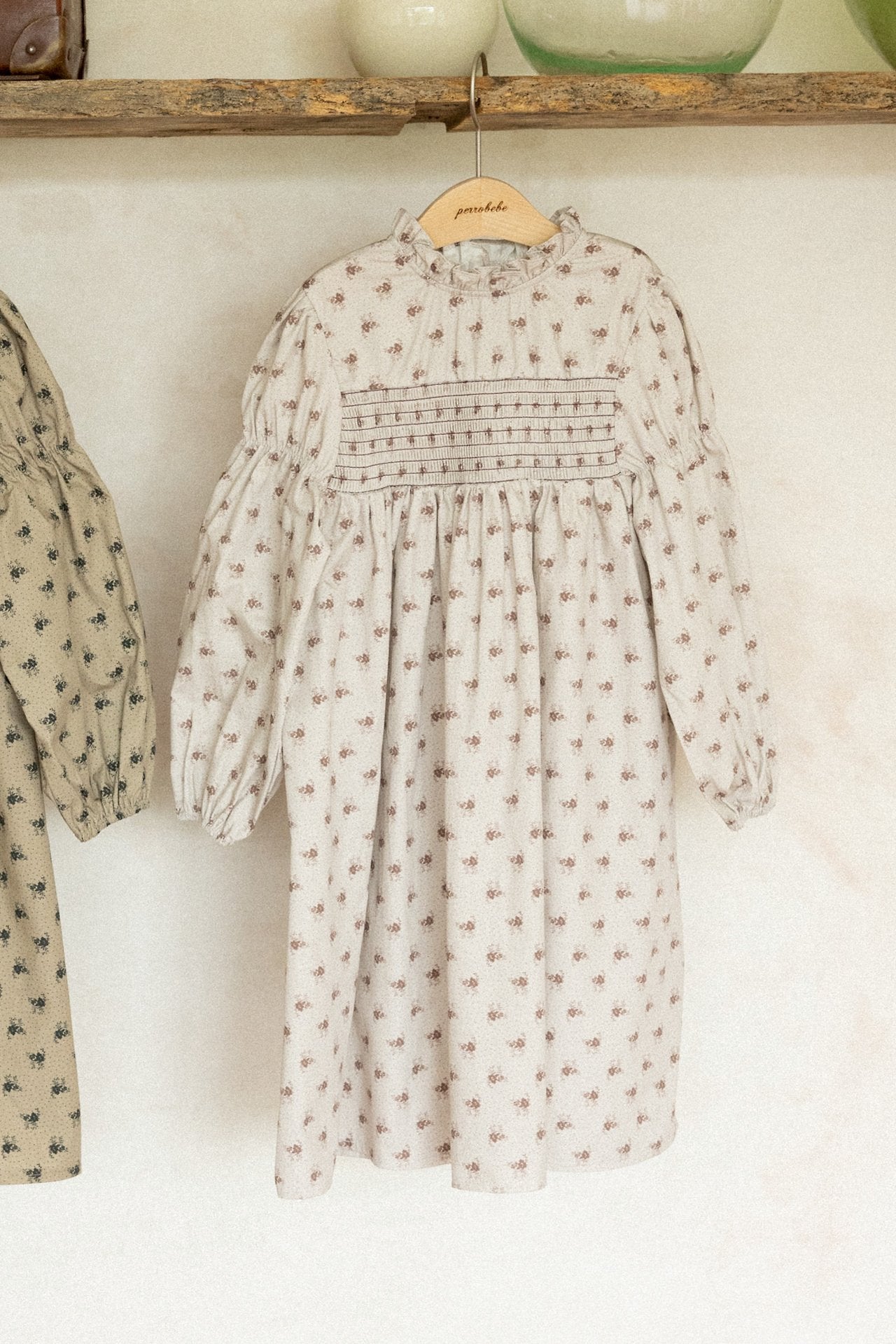 (予約)perro bebe / Ivy dress - brown
