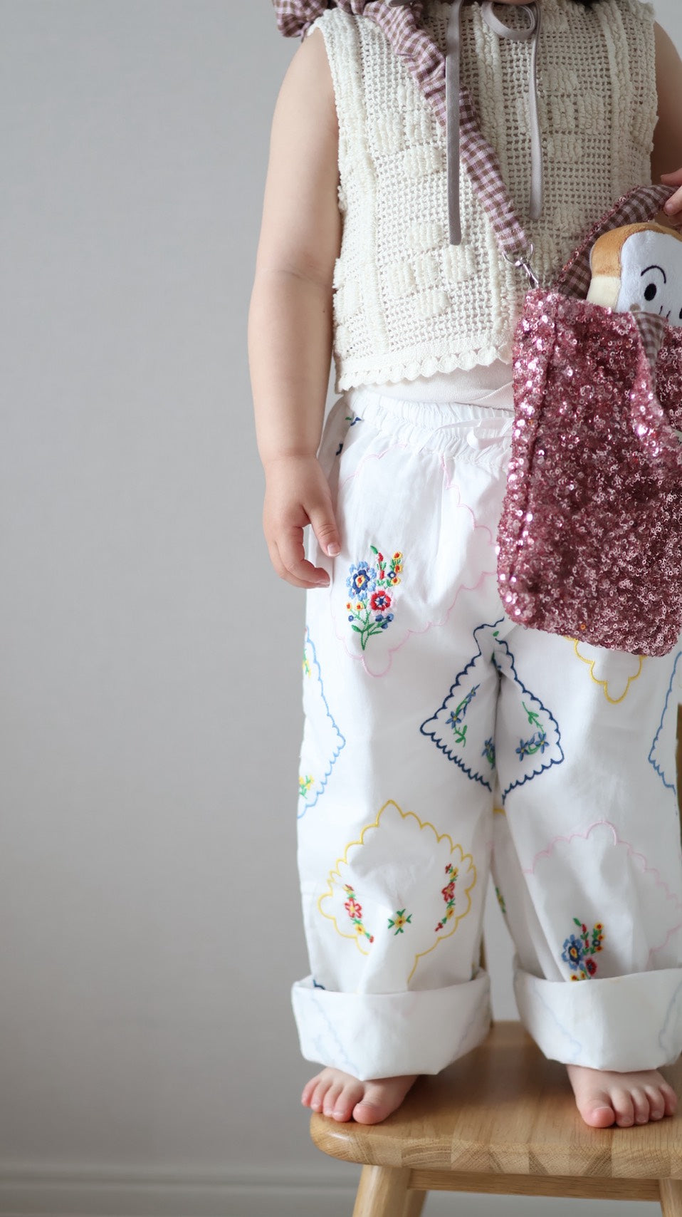 (送料無料)The new society / Jacinthe Pant Multicolor Embroidery