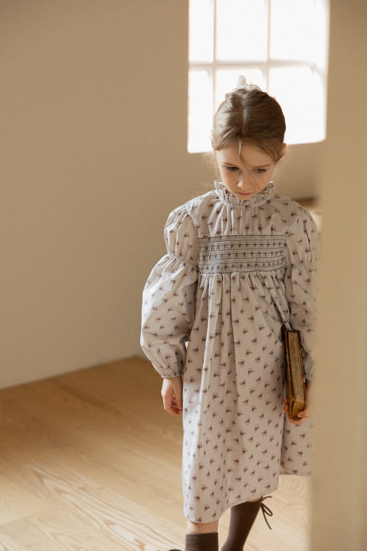 (予約)perro bebe / Ivy dress - brown