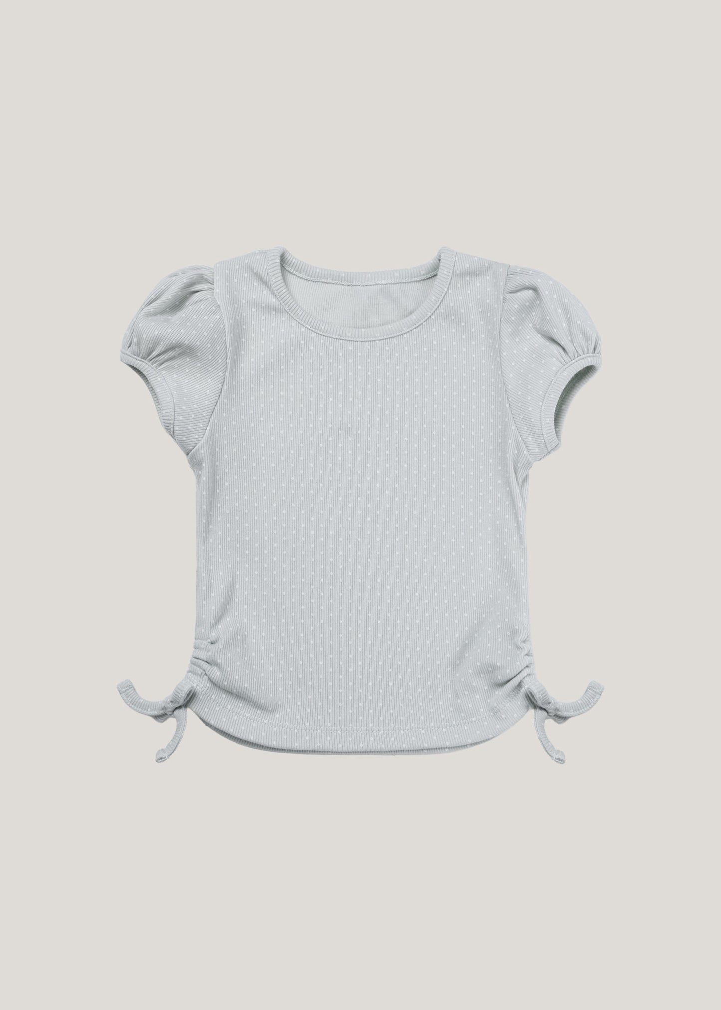 (予約) inné /  shirring ribbon tee (mint)