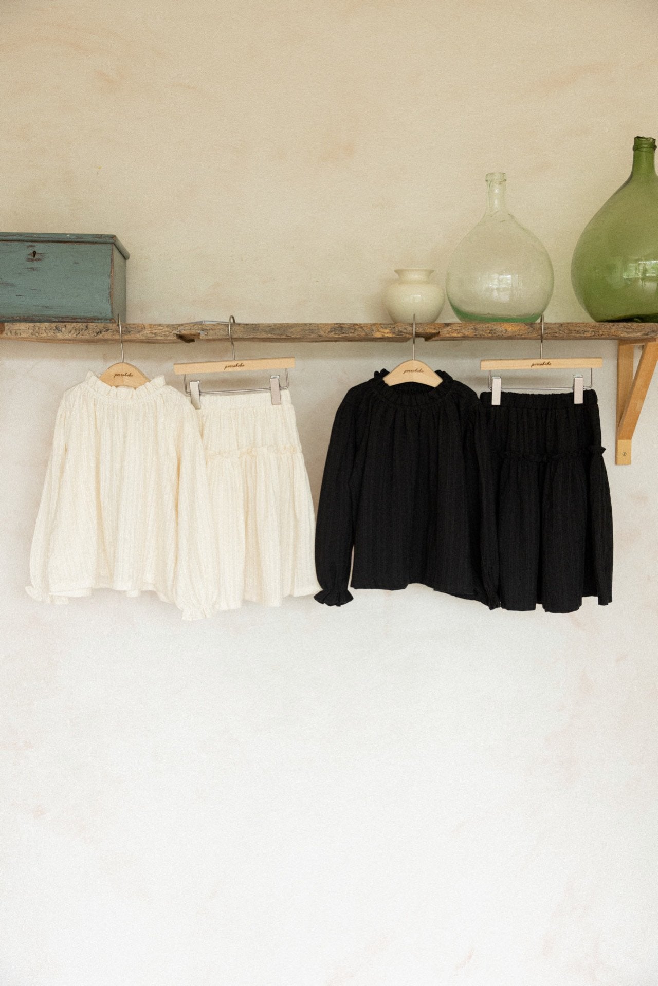 (予約)perro bebe / Verda setup - black