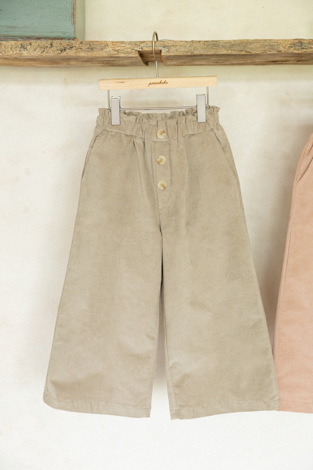 (予約)perro bebe / Maya pants  - khaki beige