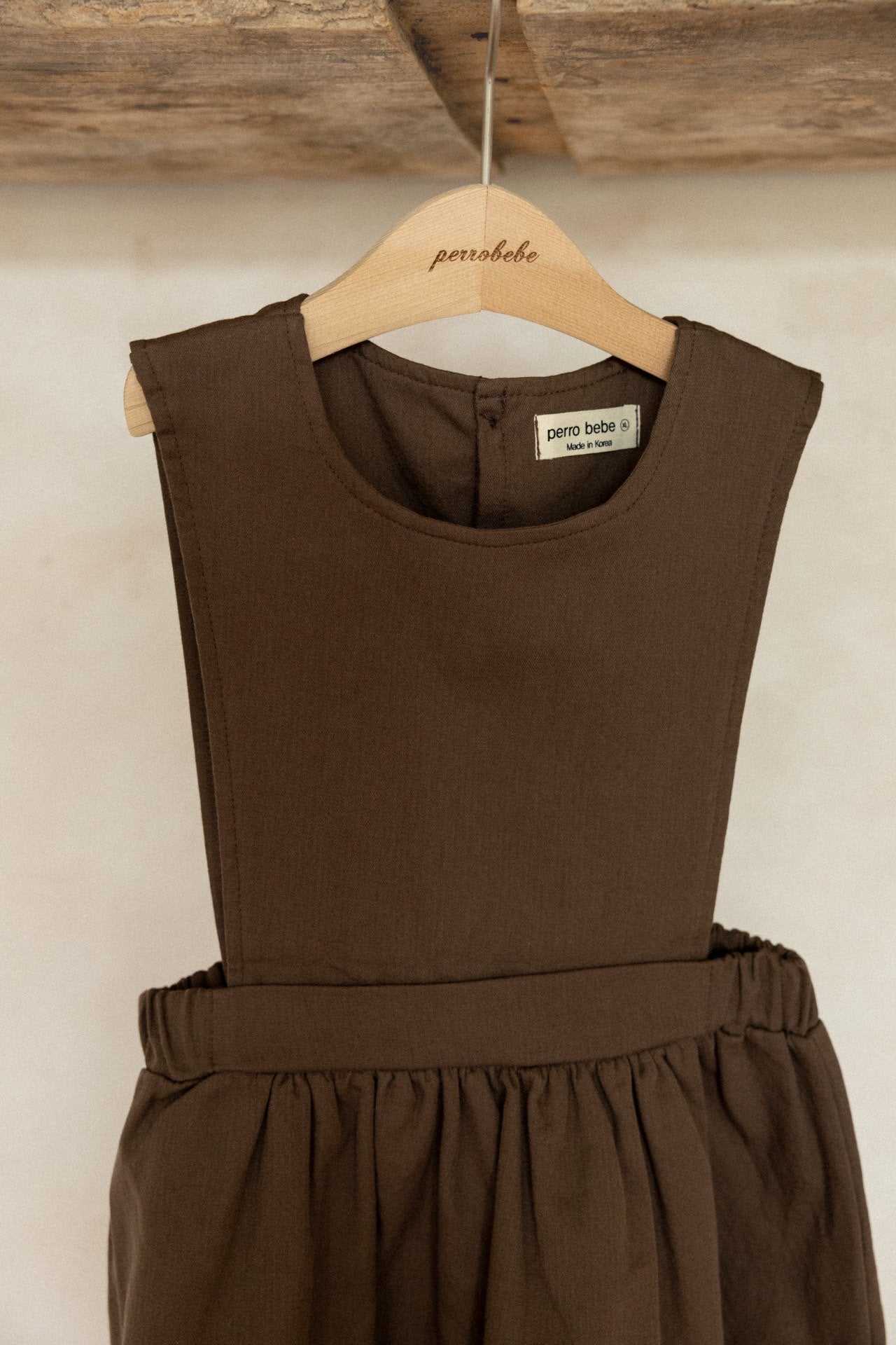 (予約)perro bebe / Rosalia dress - brown
