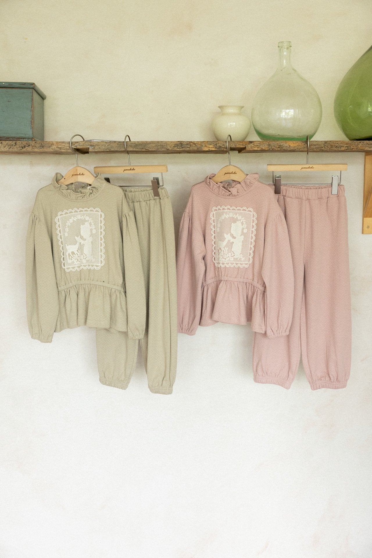 (予約)perro bebe / Stella setup - olive