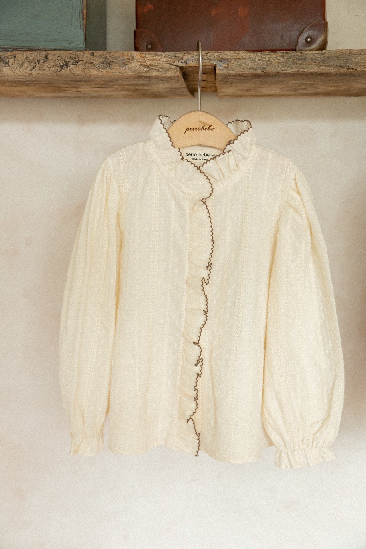 (予約)perro bebe / Ages blouse  - cream