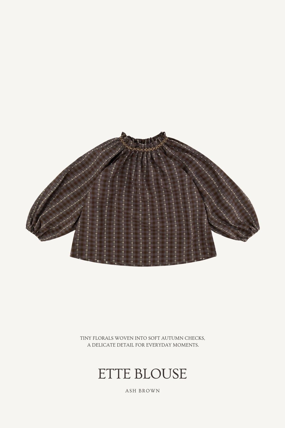 (予約) Saint Ella / Ette blouse - Ash brown