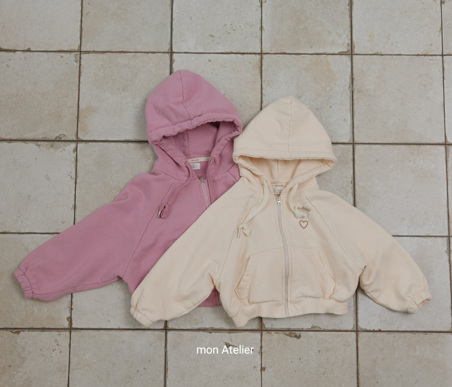 (予約) mon Atelier  / love zip up