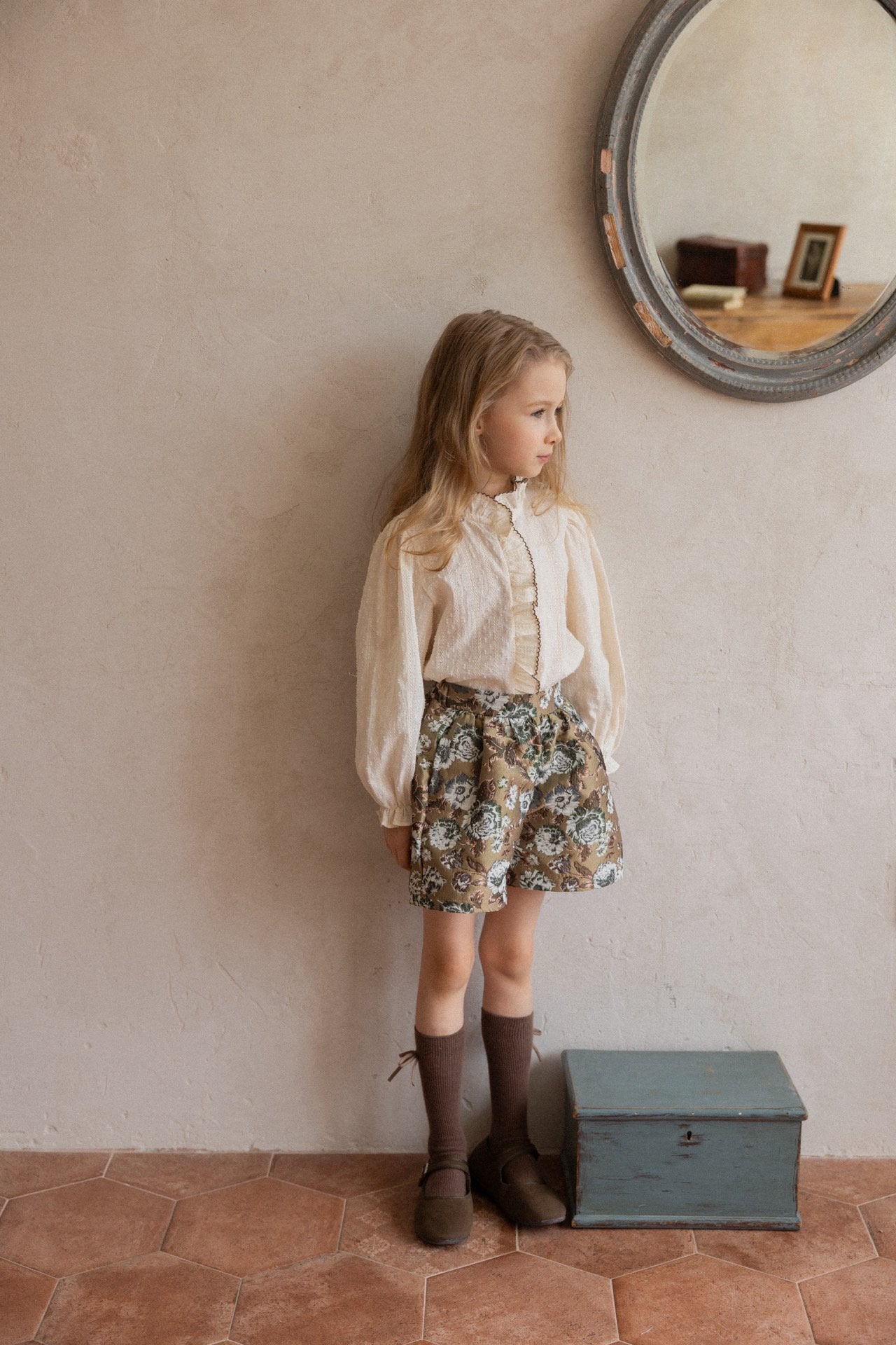 (予約)perro bebe / Ages blouse  - cream