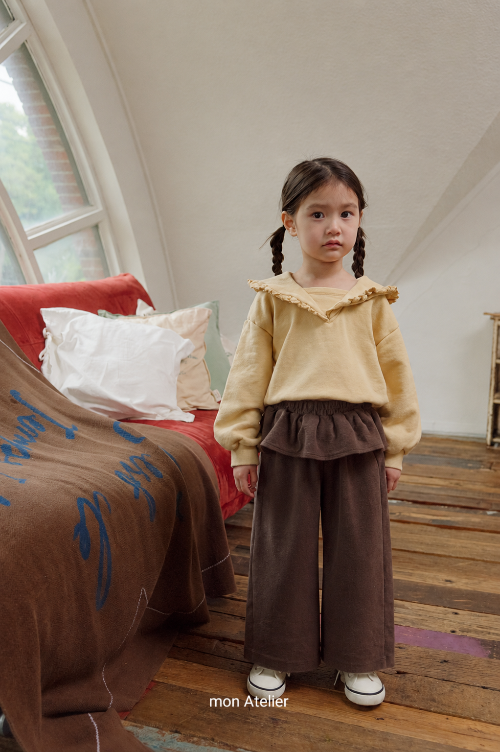 (予約) mon Atelier  / ruffle pants