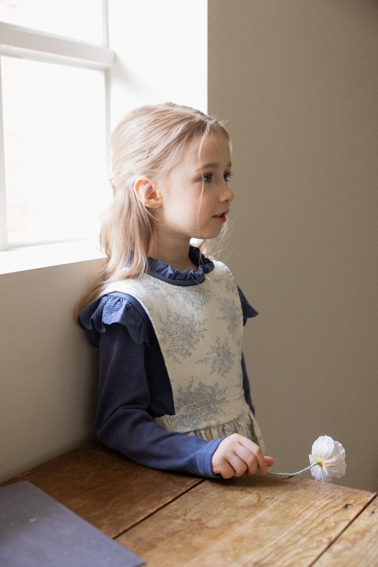 (予約)perro bebe / Laurel T - dark blue