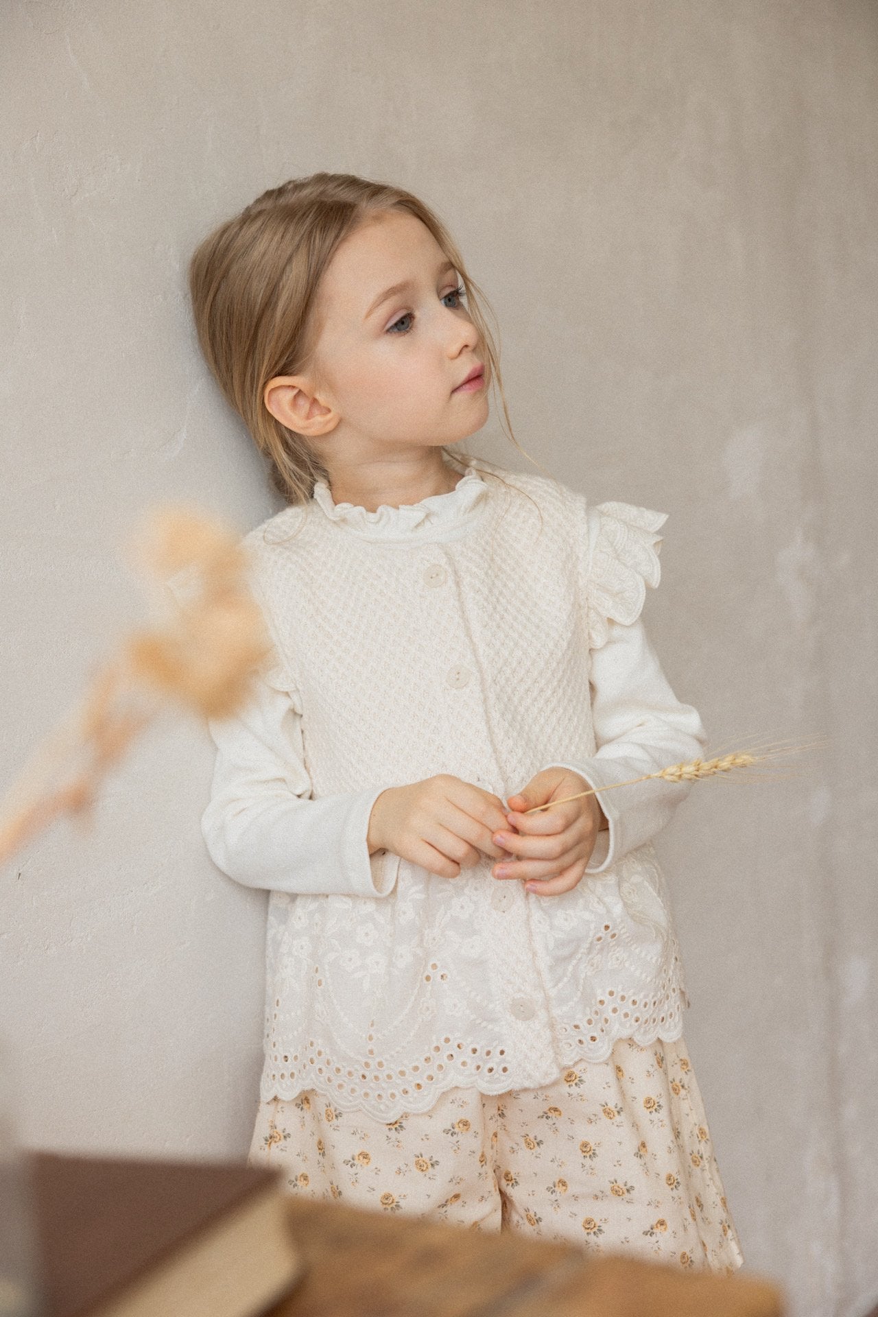(予約)perro bebe / Laurel T - cream