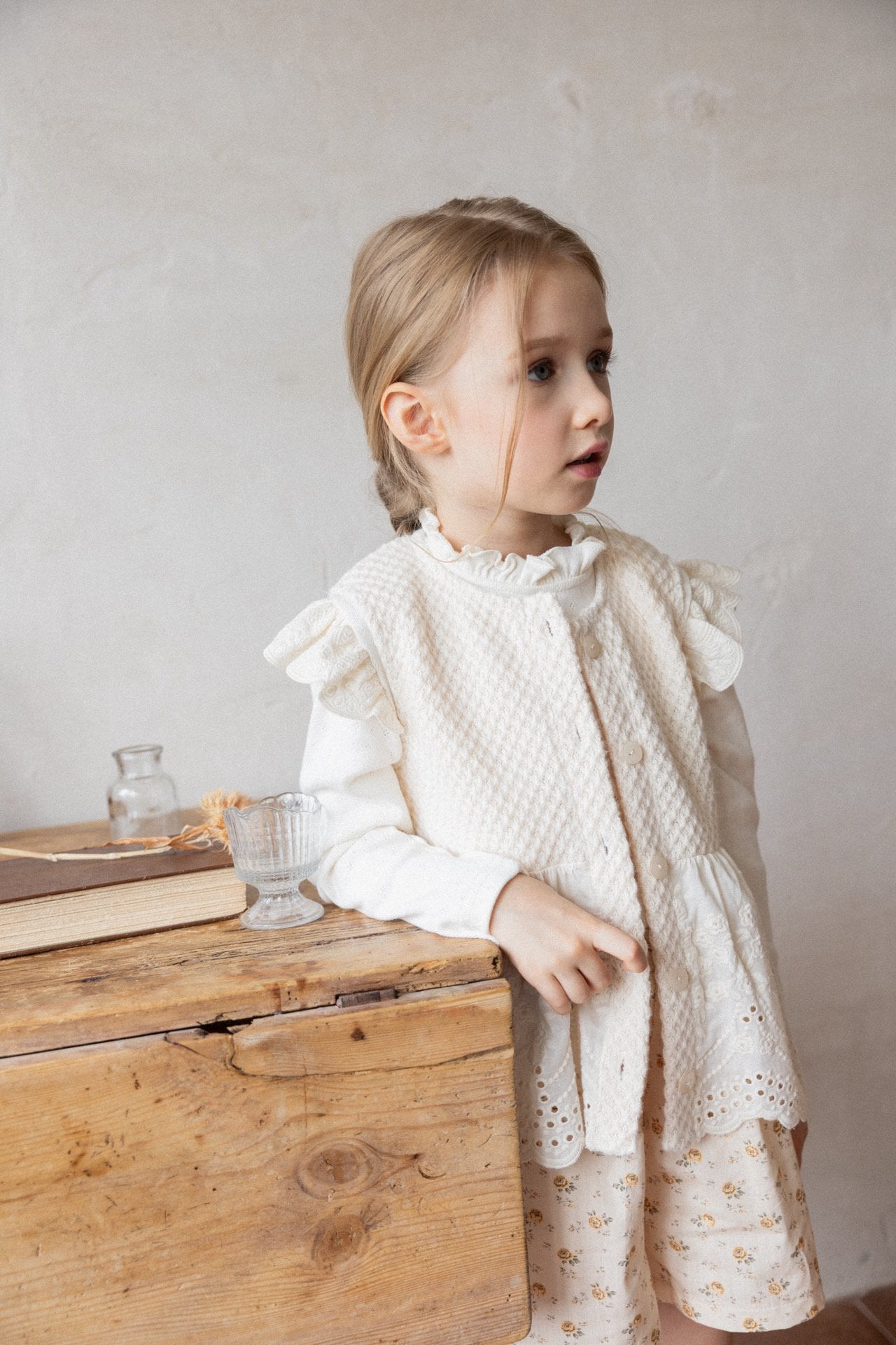 (予約)perro bebe / Laurel T - cream