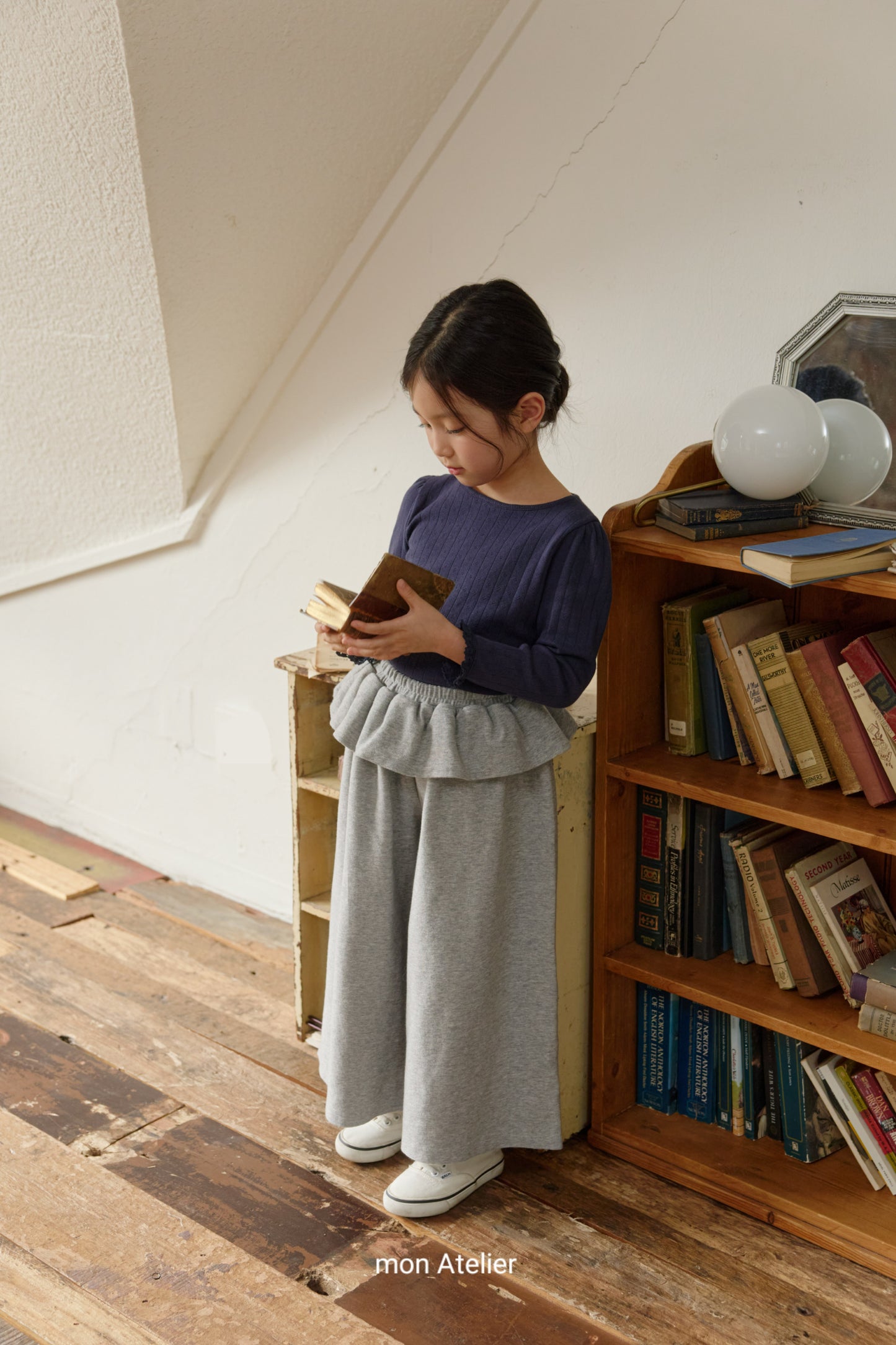 (予約) mon Atelier  / ruffle pants