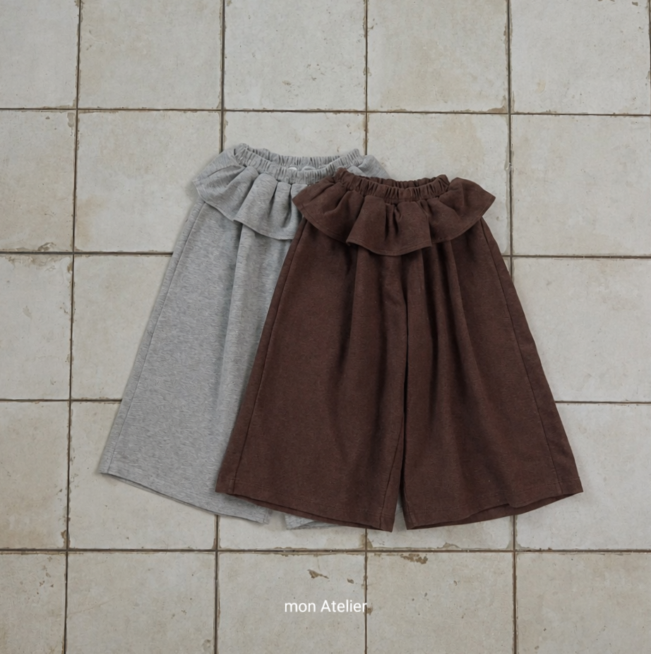 (予約) mon Atelier  / ruffle pants