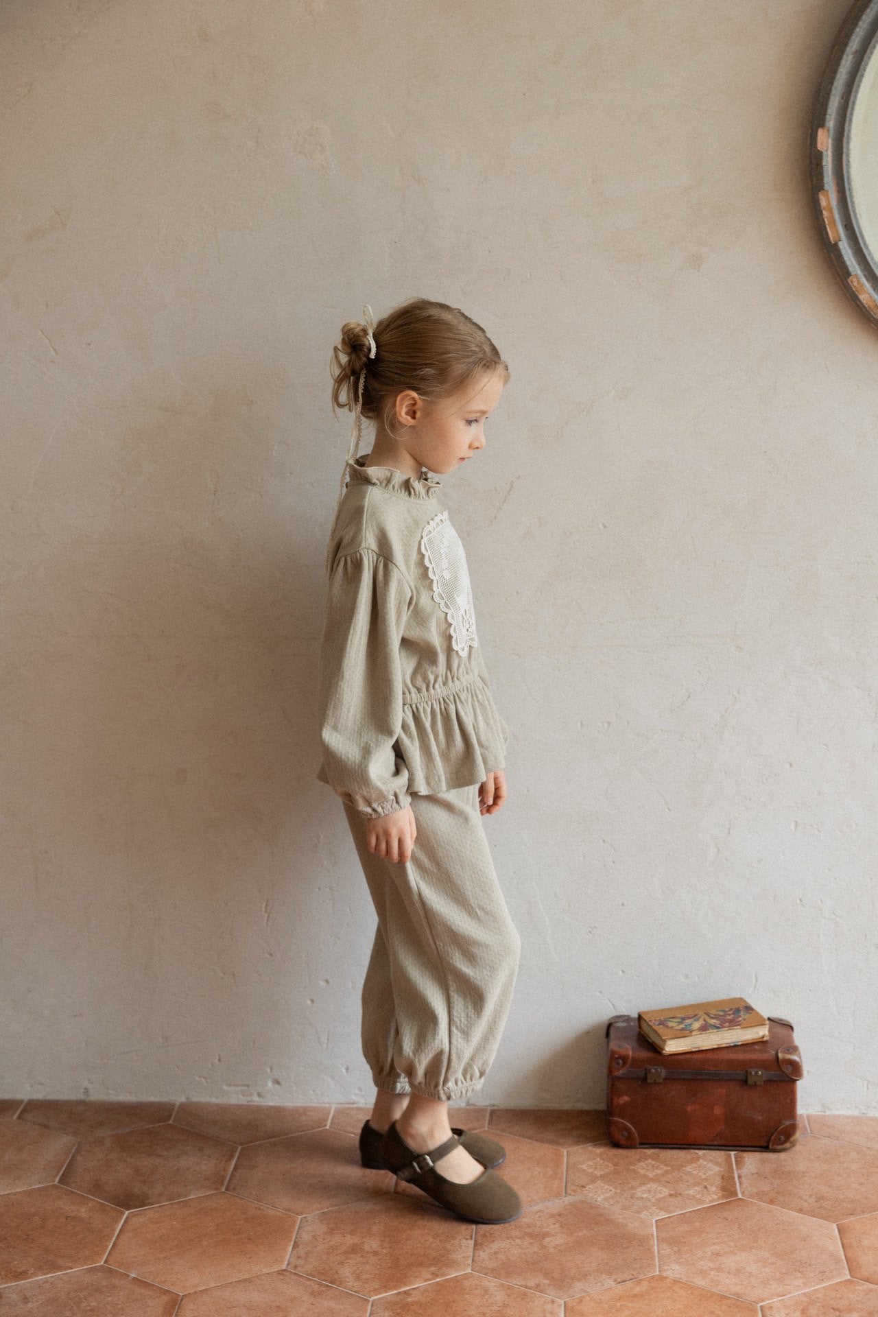 (予約)perro bebe / Stella setup - olive