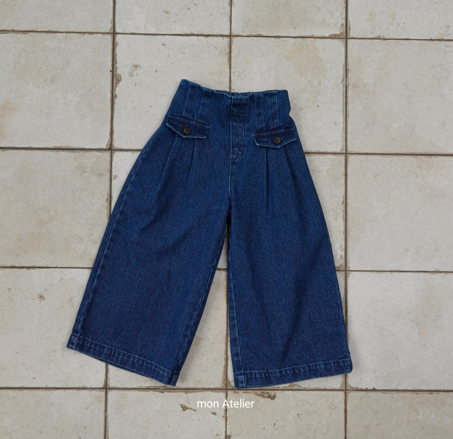 (予約) mon Atelier  / flap denim pants