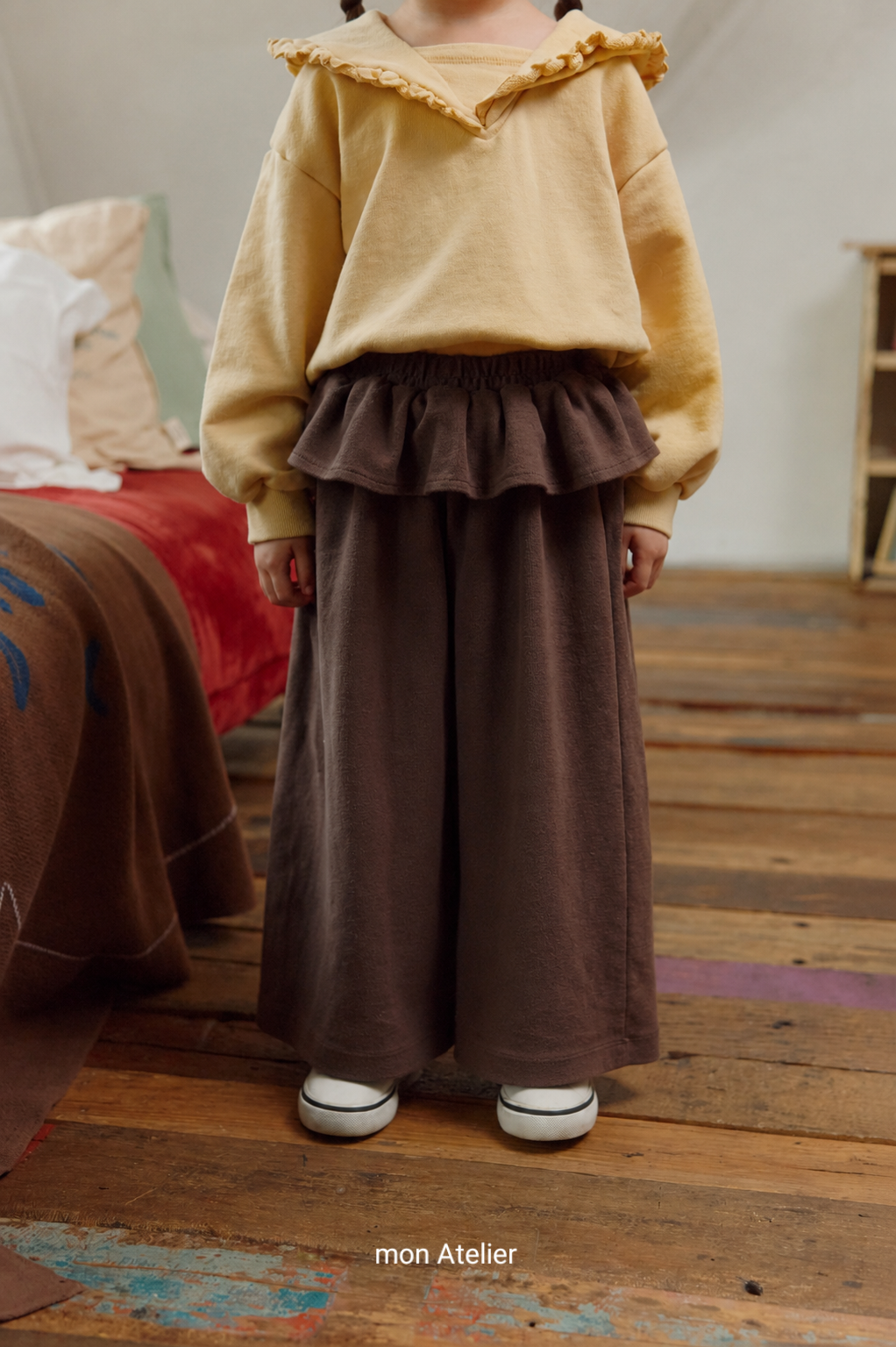 (予約) mon Atelier  / ruffle pants