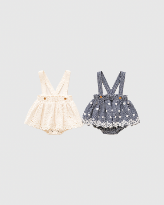 monbebe  / Embroidered Suspender Skirt Bloomers
