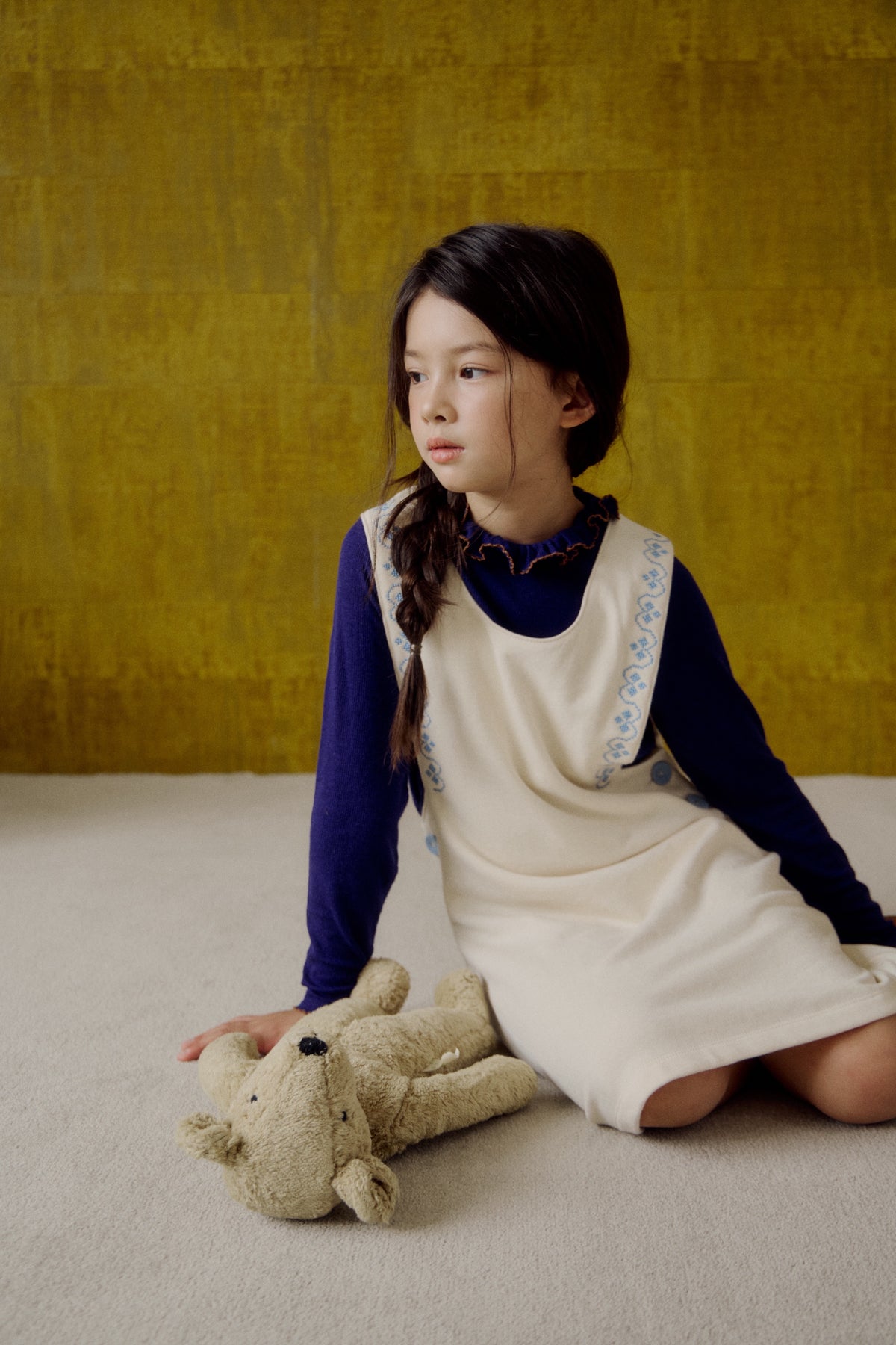 (予約) Saint Ella / Elodie Jumper Dress - macadamia