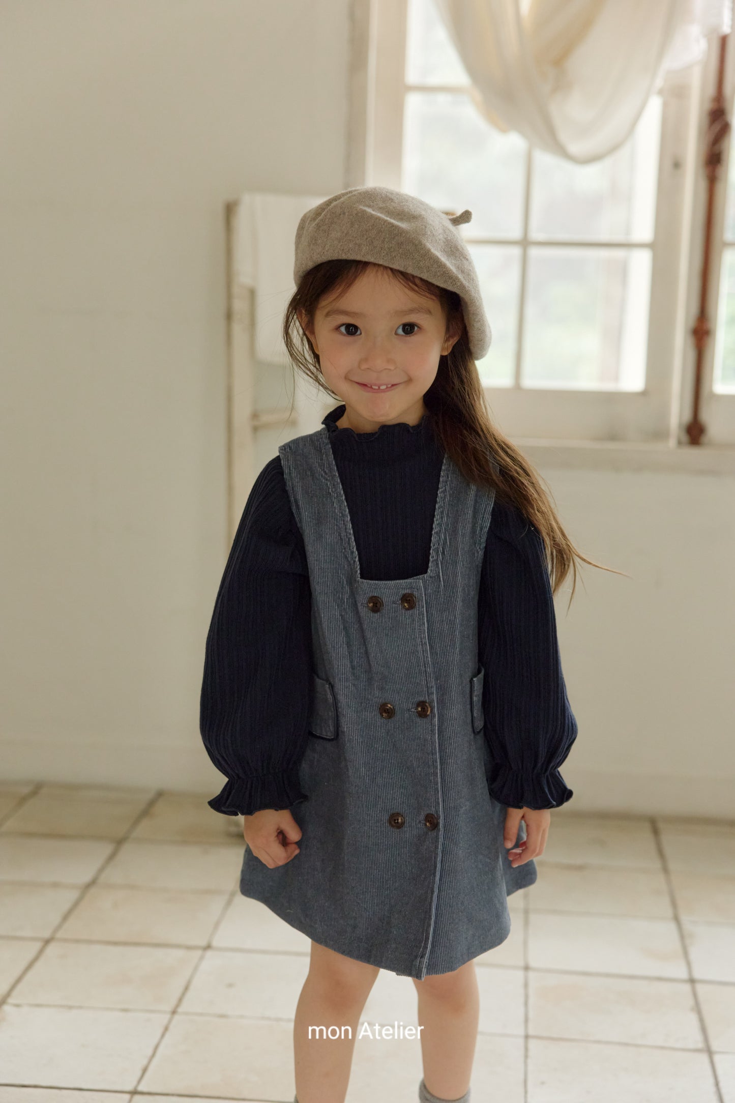 (予約) mon Atelier  /  button one-piece