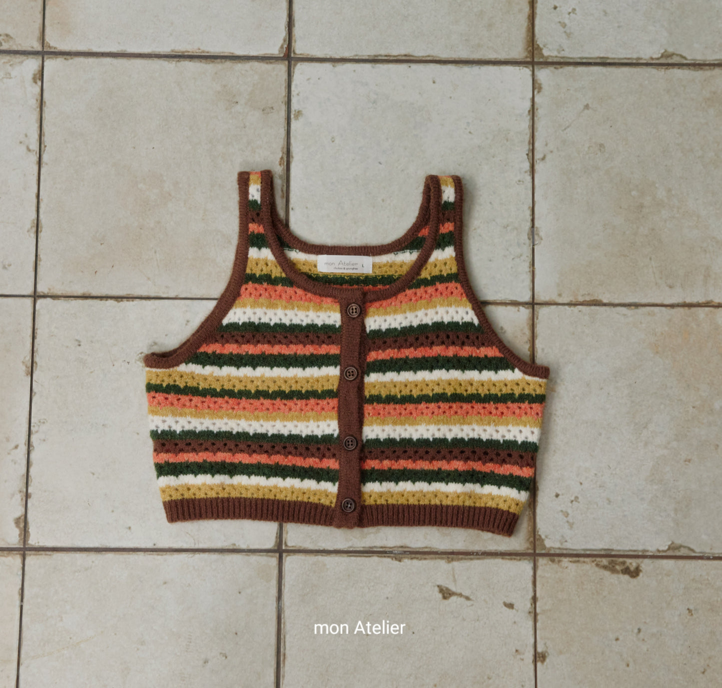 (予約) mon Atelier  / multi vest