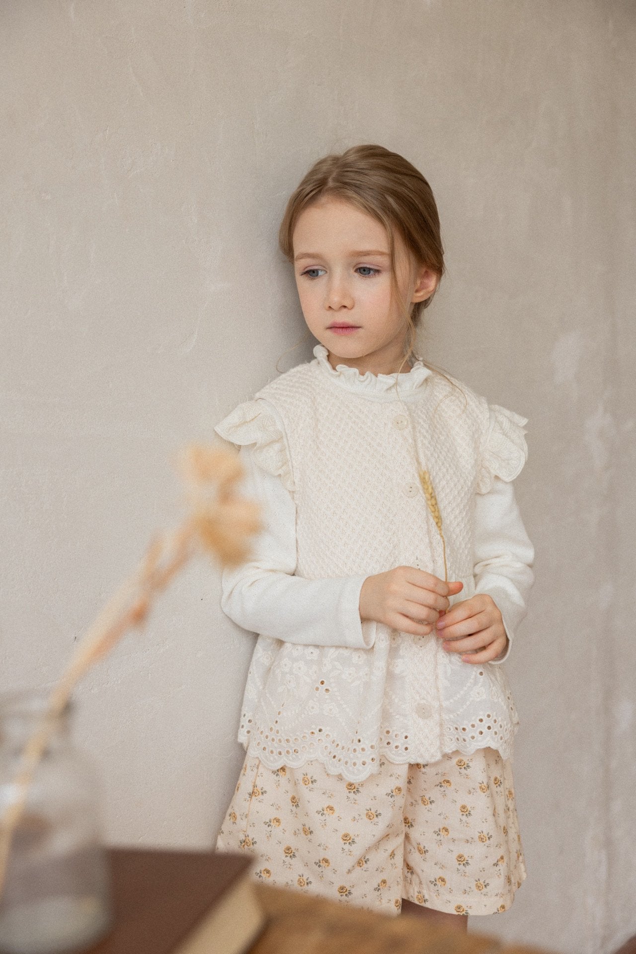 (予約)perro bebe / Laurel T - cream