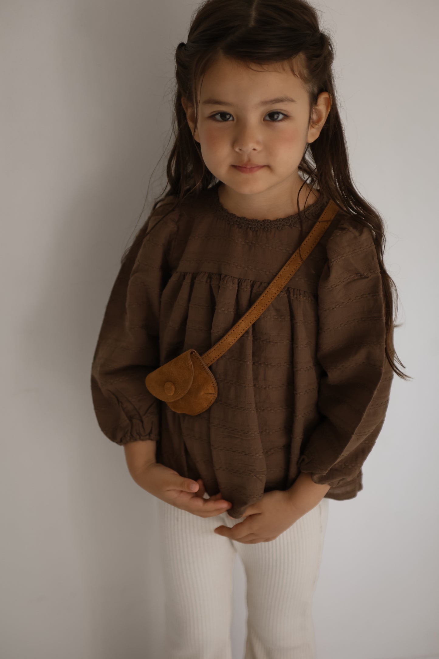 the beige / Jacquard Blouse