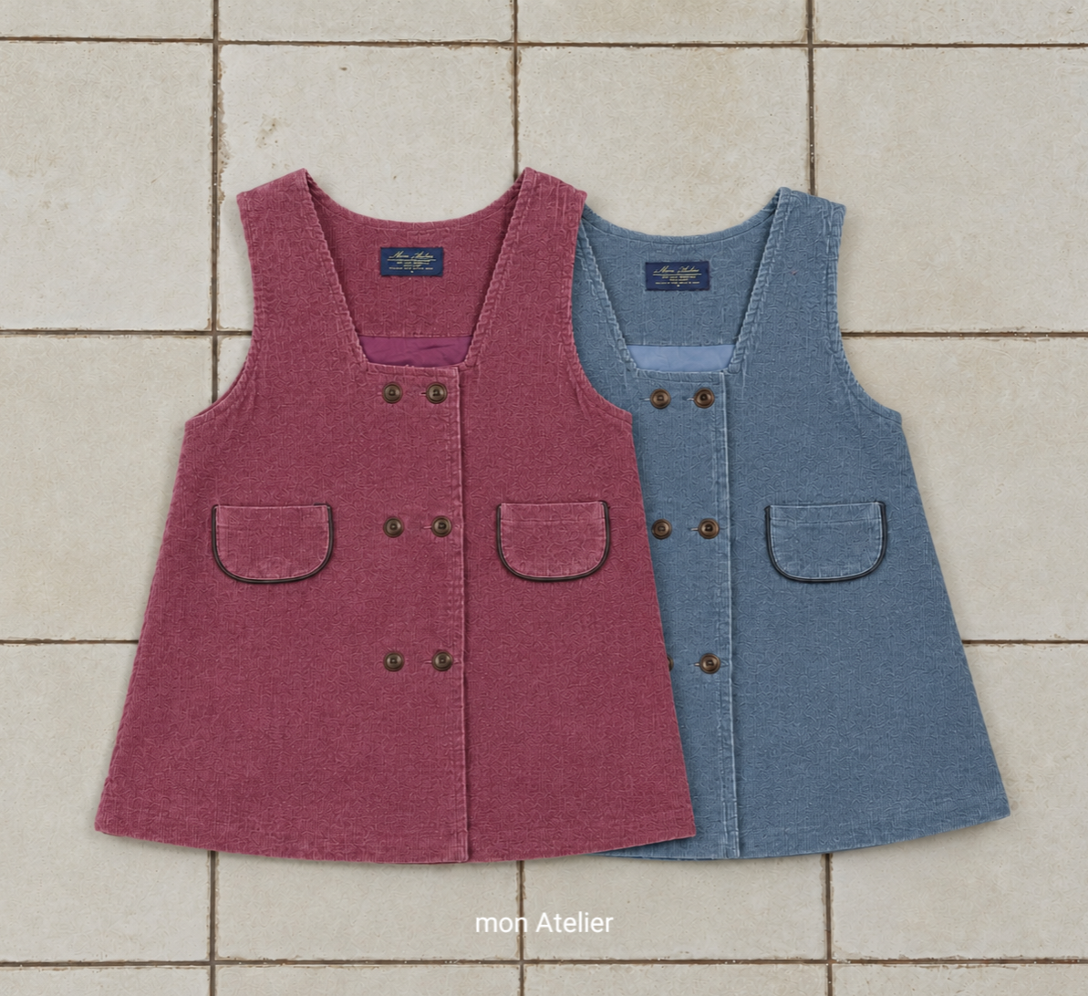 (予約) mon Atelier  /  button one-piece