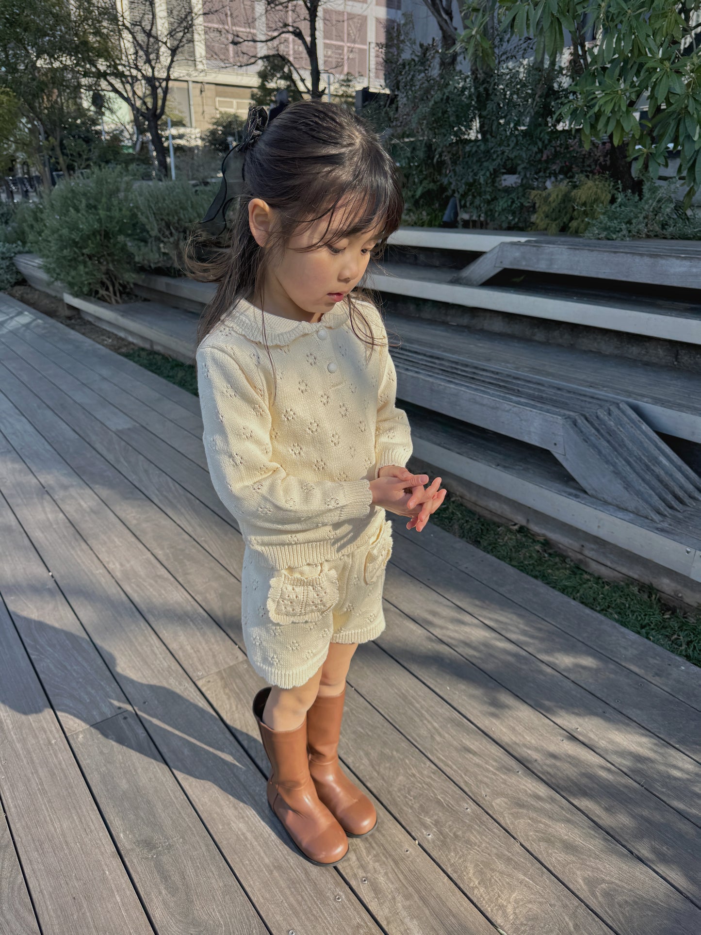 Roa / Punching Knit Set