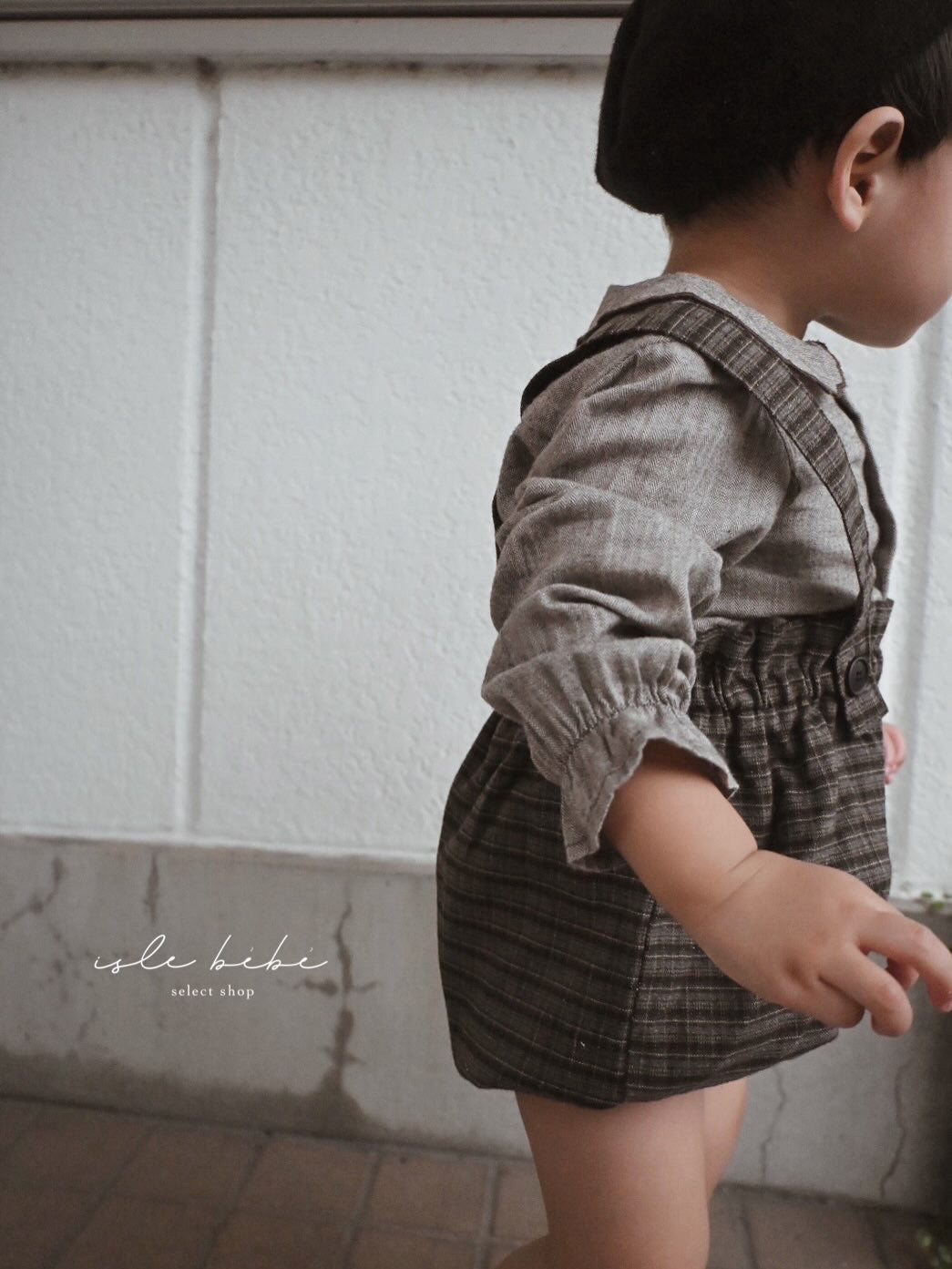 mimi market / Check suspender blommer
