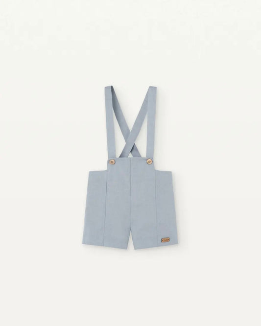 Popelin /　Blue panelled dungarees