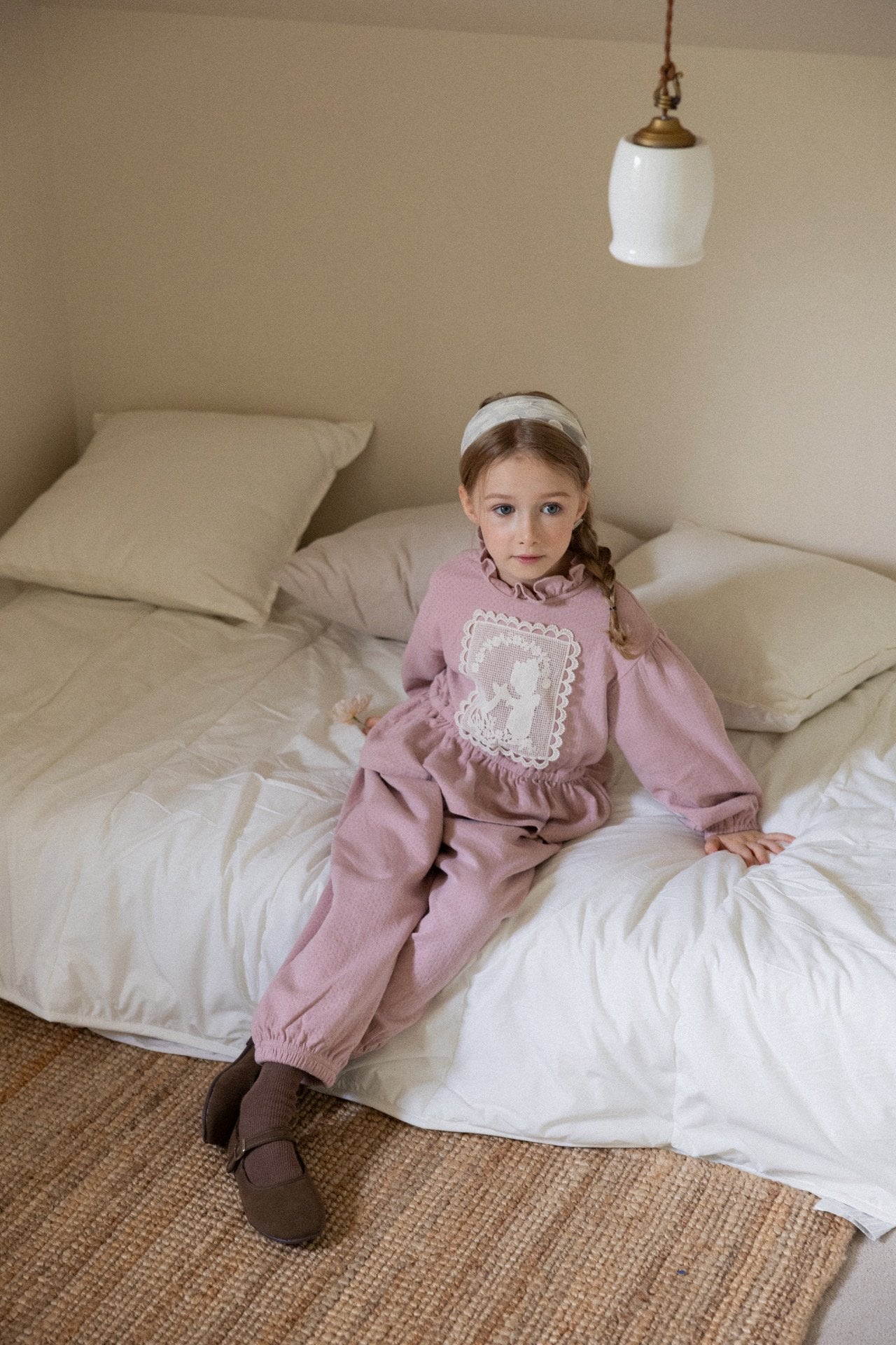 (予約)perro bebe / Stella setup - pink