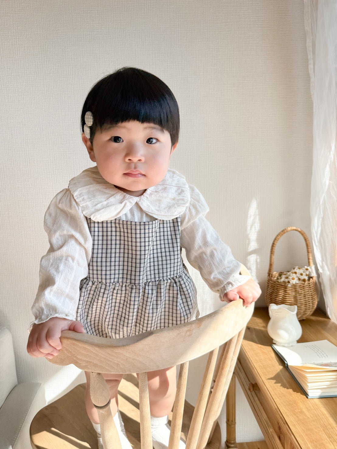 mimi market / Volume Collar Blouse