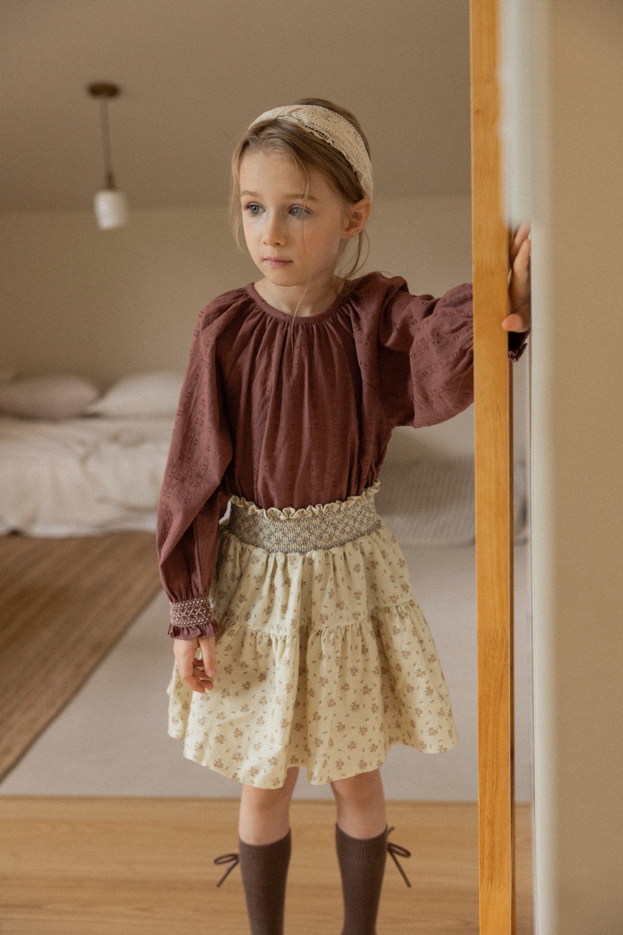 (予約)perro bebe / Jasmine blouse - brick
