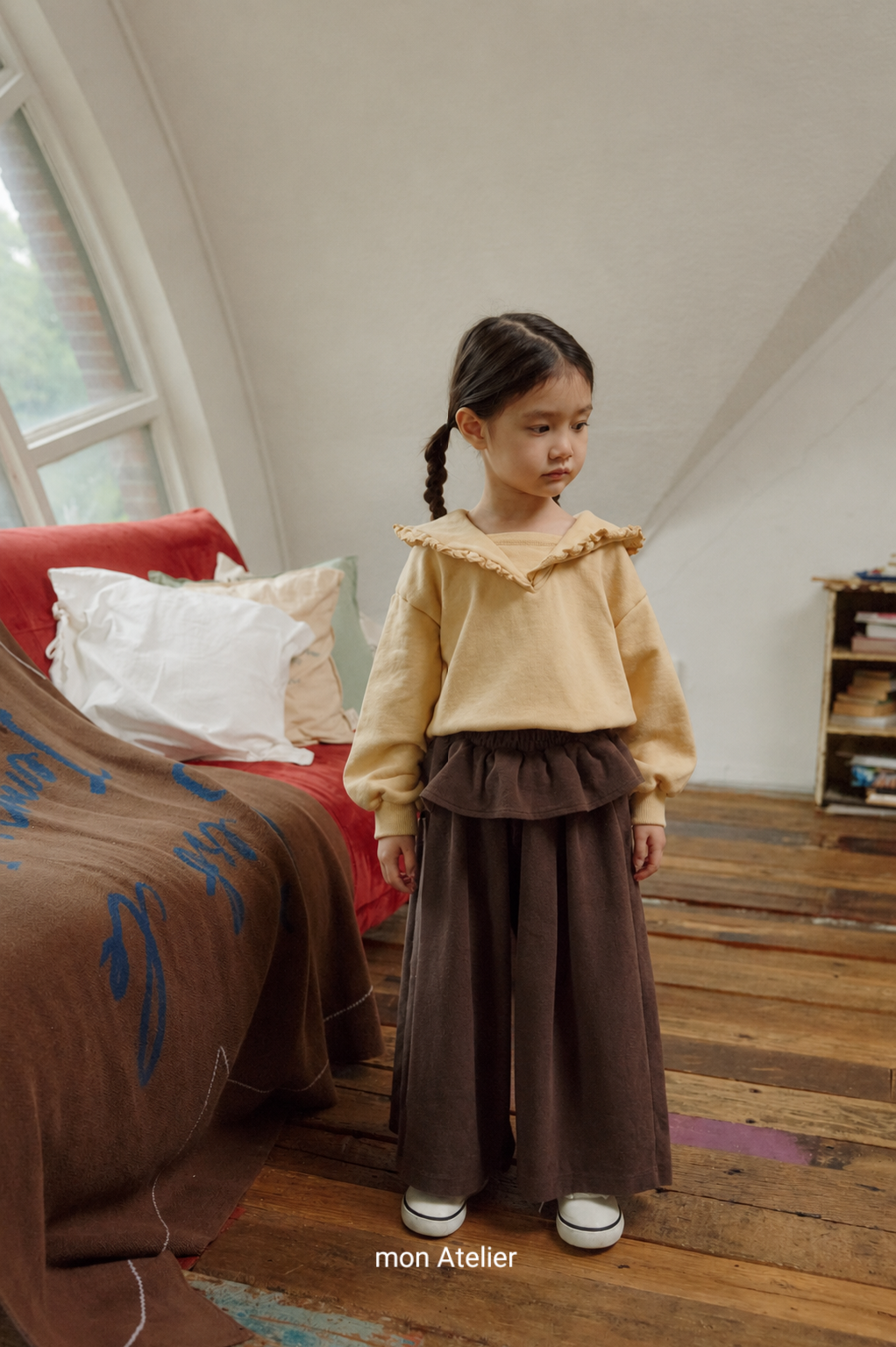 (予約) mon Atelier  / ruffle pants