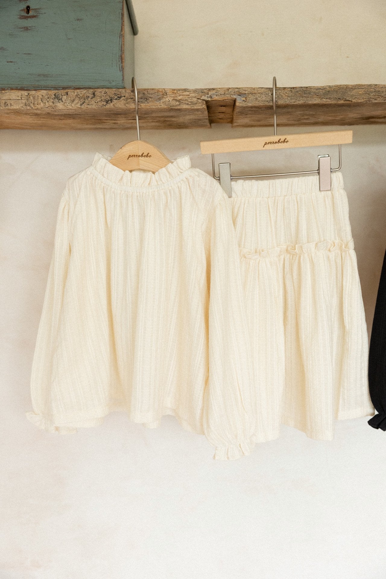 (予約)perro bebe / Verda setup - ivory