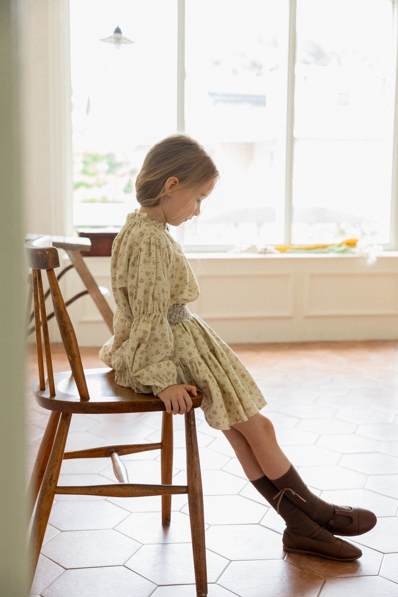 (予約)perro bebe / Ella blouse , skirt - beige