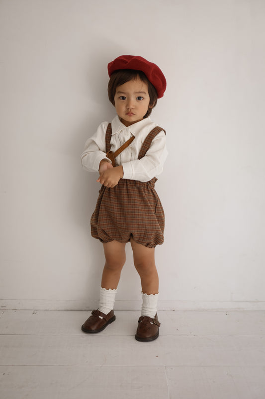 mimi market / Check suspender blommer